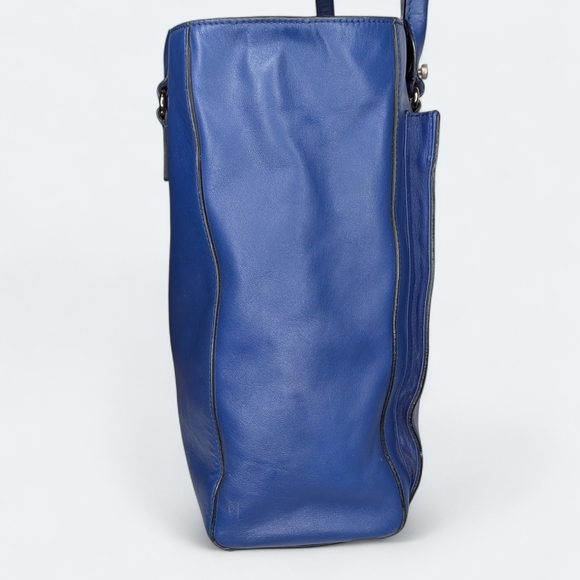 Kate Spade New York Tote Hampton Road Davis Blue Smooth Leather Turn Lock Large - Picture 5 of 16